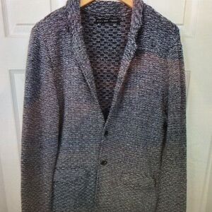 Men's Gray Cardigan Sweater